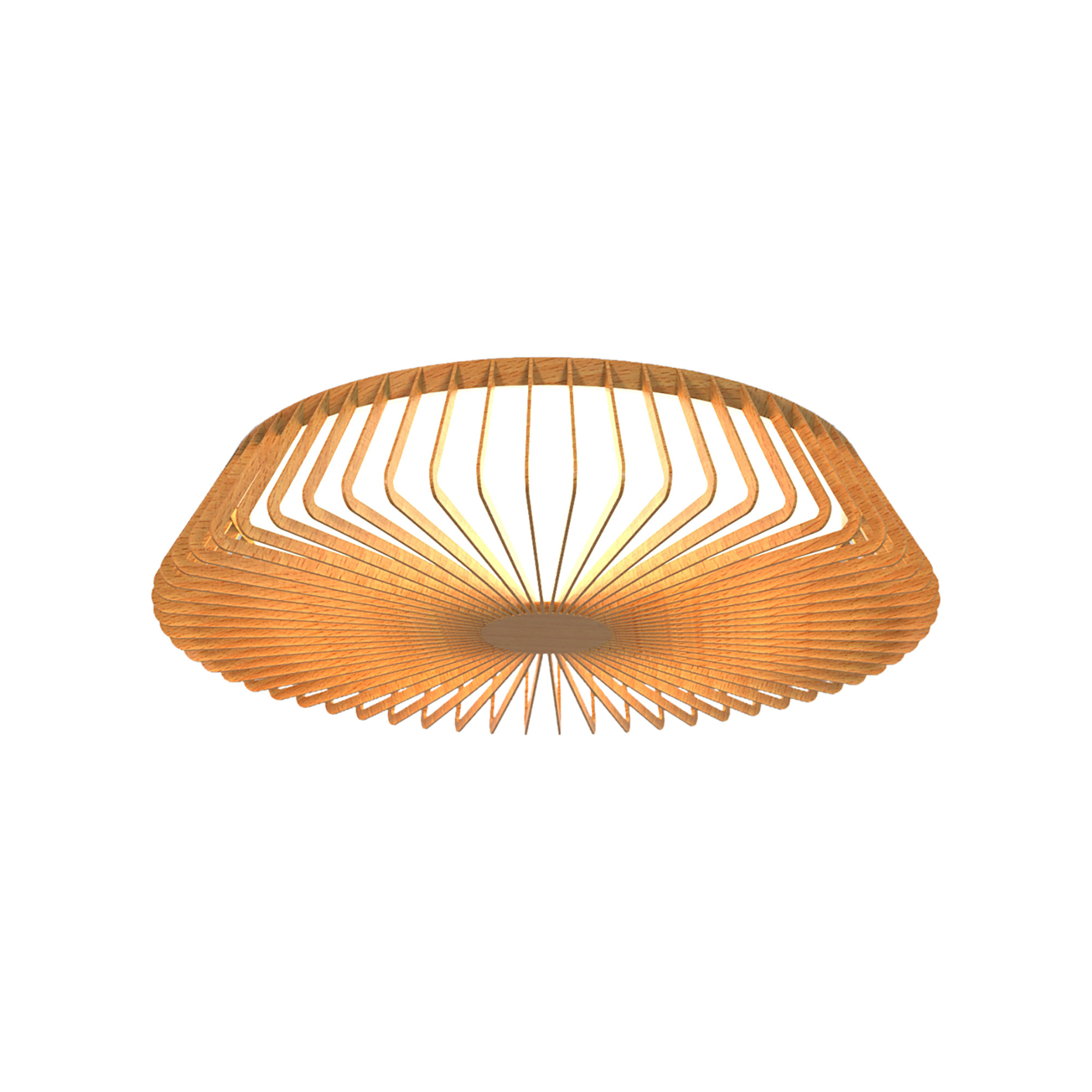 M7967  Himalaya Ceiling (Light Only) Dimmable 56W LED Wood